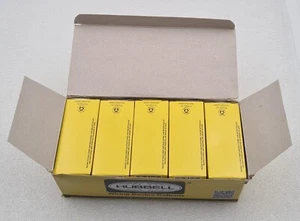 [LOT 10] NEW BOX- HUBBELL HBL4550 BROWN 15A 250V Twist Lock Duplex 2 POLE 3 WIRE - Picture 1 of 6