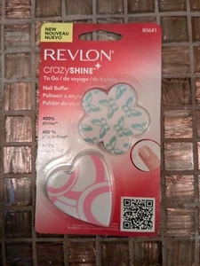 Revlon Crazy Shine Nail Buffer Filer Nails To Go Manicure 80641 Pink Blue - Picture 1 of 3