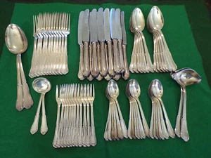 Barockes Silberbesteck Rokoko für 12 Personen 66 Teile + 6 Vorleger 90er TOP ! - Bild 1 von 13