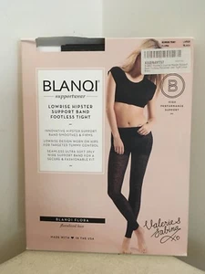 Blanqi "Supportwear" Lowrise Hipster Stützband ohne Fuß - L (schwarz) - NEU - Bild 1 von 2