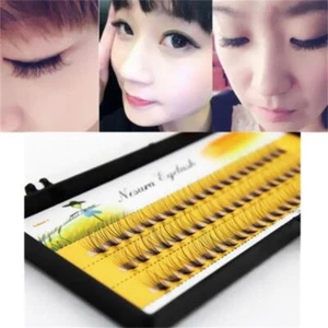 60Pcs Makeup EyeLashes 6/8/10/12/14mm False Eyelash Clusters Fake False Eyela - Picture 1 of 18