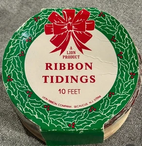 Vintage Löwenprodukt 10 Fuß Weihnachten Band Botschaft Rolle Weihnachtsmann Spielzeug Neu aus altem Lagerbestand neu - Bild 1 von 3