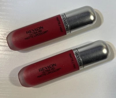 Revlon Ultra HD Matte Lipcolor 635 HD Passion 0.2 fl oz New X2 Lot of 2 - Image 1 of 4
