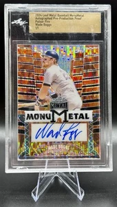 1/1 Wade Boggs Leaf Monumetal Pre-Production Proof Pulsar Fire - Picture 1 of 2