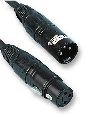 DAP AUDIO - Cable digital XLR macho a hembra de 3 pines, 1,5 m negro Foto 1 de 1