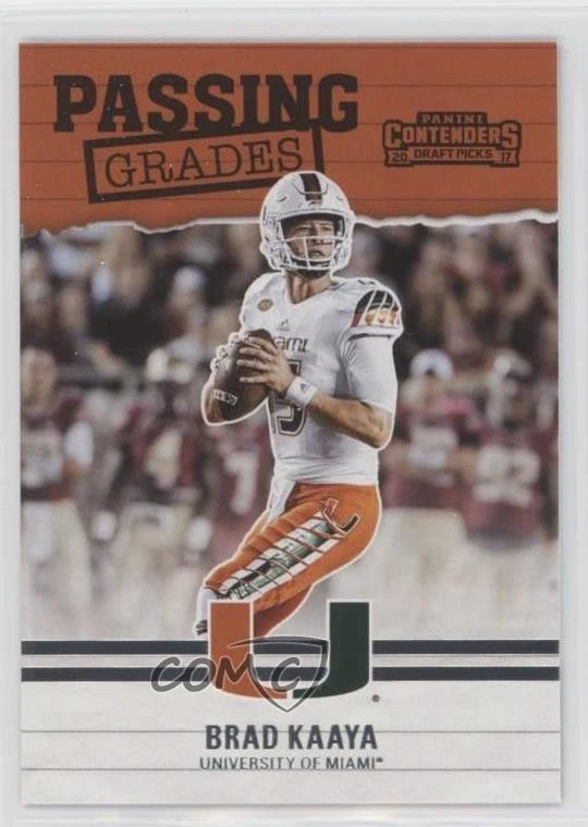 2017 Panini Contenders Draft Picks Passing Grades Brad Kaaya #3 Rookie RC - Image 1 of 2