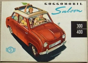 GOGGOMOBIL SALOON 300/400 Car Sales Brochure 1958 #LO 111 E - Picture 1 of 4