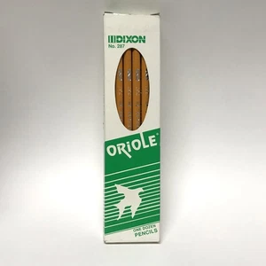 Vintage Dixon Oriole 287 #2 Pencils, One Dozen, Soft | Unsharpened New in Box - Picture 1 of 6