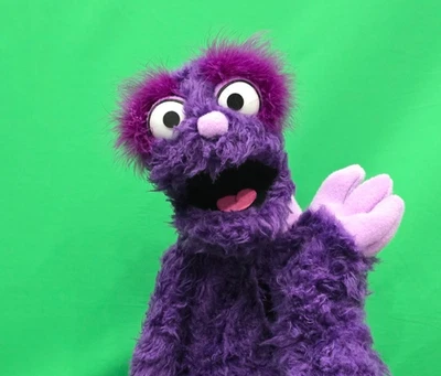 Purple Monster Puppet Professional Muppet Style Ventriloquist Hand Puppet Custom - Image 1 of 4