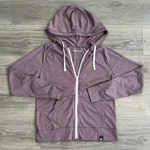 American Giant Damen leichter Hoodie mit durchgehendem Reißverschluss Medium lila Loungewear MANGELHAFT - Bild 1 von 9