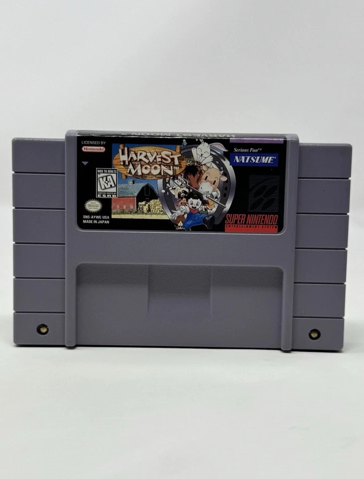 Restaurado Harvest Moon Super Nintendo SNES Auténtico | Probado | Excelente Foto 1 de 4