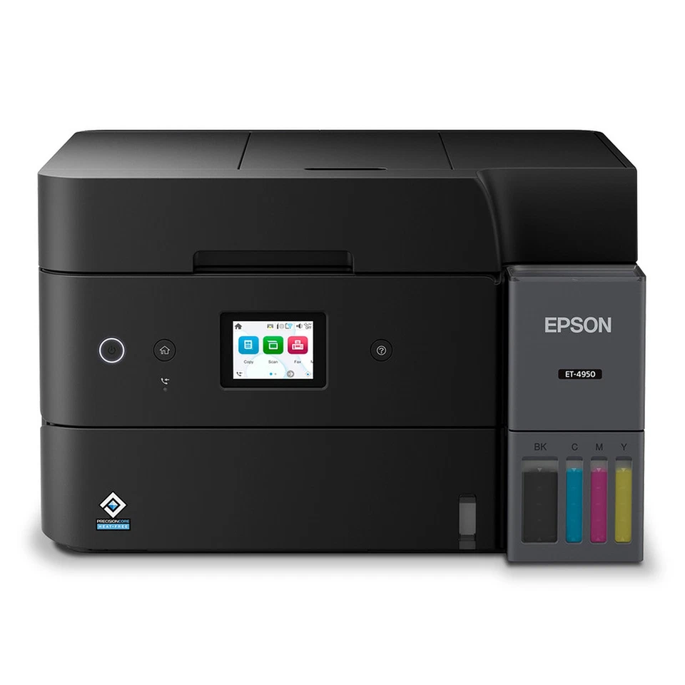 EPSON MULTIFUNZIONE INK A4 COLORE, ECOTANK ET-4950, 16PPM, FRONTE/RETRO, ADF, US - Immagine 1 di 1