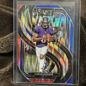 2024 Select Lamar Jackson Premier Red and Blue Prizm Shock #121 Ravens NM PF FS - Picture 1 of 6