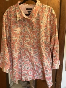 Chaps Classics 3x Button Up Shirt Floral Langarm Damen bügelfrei Preppy - Bild 1 von 4