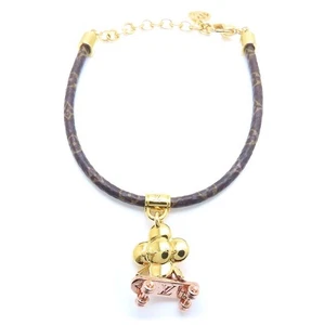 LOUIS VUITTON M1051Z Vivienne Kickflip Gold Plated bracelet /293569 - Picture 1 of 7