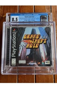 GRAND THEFT AUTO Black Label PlayStation 1 PS1 GTA - Graded Cgc 8.5 - Picture 1 of 3