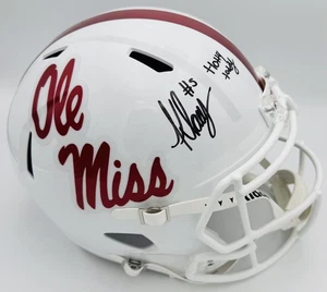KEWAN LACY SIGNIERT OLE MISS REBELS FULL SIZE REPLICA HELM AUTOGRAMM COA K1 - Bild 1 von 2