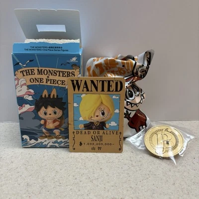Labubu The Monsters x One Piece Pop Mart Figure Authentic - SANJI sealed bag - Image 1 of 4