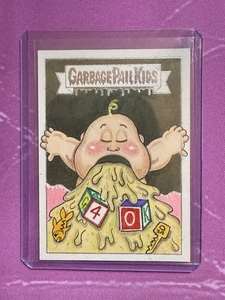 2025 TOPPS GARBAGE PAIL KIDS 40th Worst SKETCH Silver Rumball Up Chuck Gpk - Picture 1 of 2