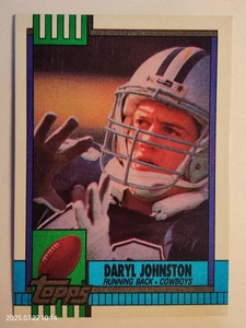 Daryl Johnston RC Rookie 1990 Topps #489 Dallas Cowboys - Picture 1 of 2