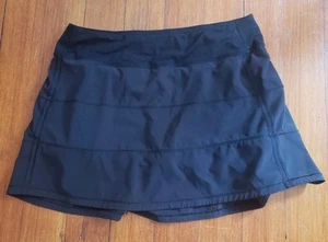 ¡¡Increíble falda corta negra para mujer con bolsillos de Lululemon!! ¡Talla 8!! - Imagen 1 de 8