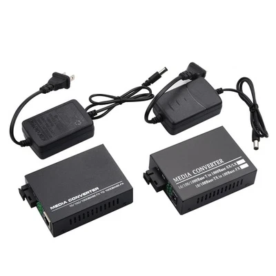 10/100/1000M Ethernet to Fiber Optic Media Converter 4 RJ45 & 1 SC fiber Port - Image 1 of 4