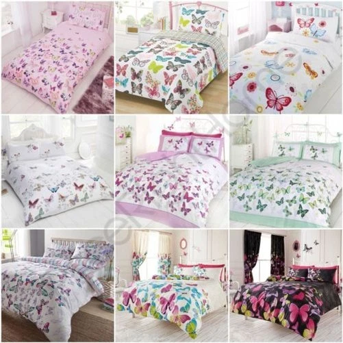 Farfalla Copripiumino Set Bambini Adulti - Bambini Singolo Matrimoniale e King - Immagine 1 di 1