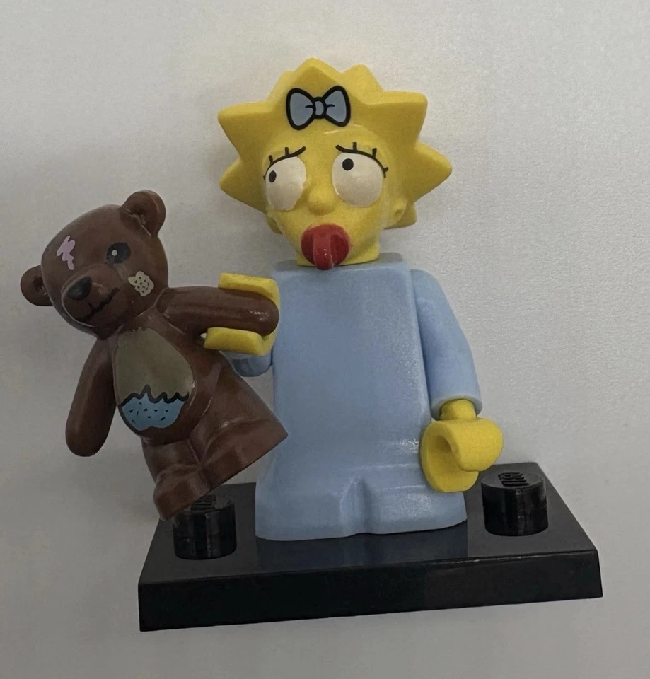 LEGO Simpsons CMF Collectible Minifigure Series 1 - Maggie Simpson w Bear #71005 - Image 1 of 1
