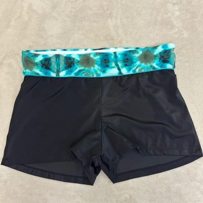 Pantalones cortos de natación South Point para mujer talla grande negros tie dye cintura 16W Foto 1 de 4