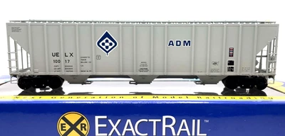 HO EXACTRAIL EE-1719-4 EVANS 4780 COVERED HOPPER ADM MILLING CO. UELX # 10017 - Image 1 of 2