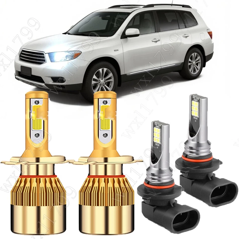 Para Subaru Forester 1998-2002 Faros LED haz alto/bajo + bombilla antiniebla 4x Foto 1 de 4