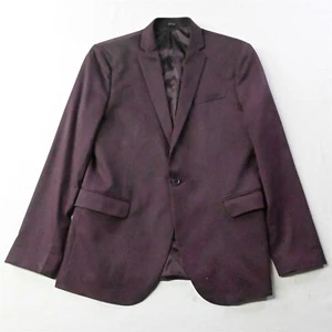 J. Ferrar 40R 34x30 Maroon Red Prom Wedding Mens Jacket Sport Coat Pants Suit - Picture 1 of 15