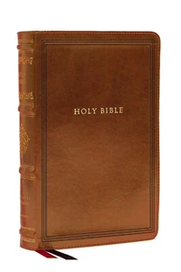 KJV Large Print Reference Bible Brown Red Letter BRAND NEW in Shrink Wrap!!! - Picture 1 of 9