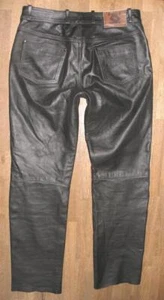 FAST WAY Herren- LEDERJEANS / Motorrad - Lederhose in schwarz ca. W34 / L33 - Picture 1 of 4
