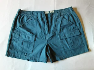 Red Head Utility Cargo Outdoor Shorts Mens 42 x 5 Blue Side Elastic Deep Pockets - Picture 1 of 12