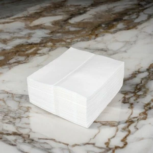 600 Airlaidtücher Wischtuch 30x38 cm weiß Non-Woven Zellstoff saugstark 30176 - Bild 1 von 7