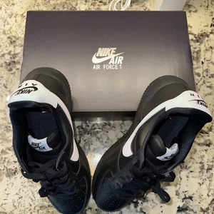Nike Air Force 1 Retro QS Low Black White - Size 12 - Picture 1 of 9