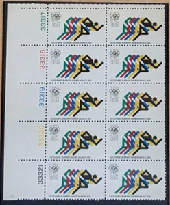 SCOTT 1462 - SUMMER OLYMPICS MUNICH GERMANY PLATE BLOCK OF 10 - MNH - Picture 1 of 1