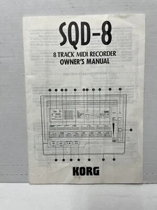 Korg SQD-8 Owner's Manual 8 track Midi Recorder - Owner's Manual Only - Picture 1 of 3