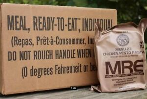 MRE US army military ration box of 12 (2026).