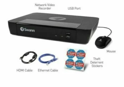 Swann NVR 8580 8 16 Channel Digital Video Recorder CCTV Security System 2TB 4K  - Image 1 of 4