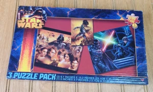 Star Wars 3 Puzzle Pack Darth Vader Luke Skywalker 79998 Cardinal 2013 - Imagen 1 de 5