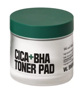 W.Skin Cica Plus BHA Exfoliating & Calming Toner Pads 70pcs / Skincare - Imagen 1 de 5