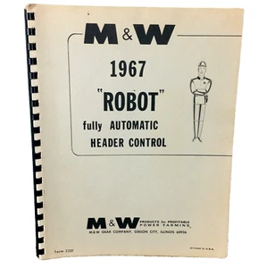 1967 M&W Vintage Robot Header Control Manual Operation Installation Parts #A27 - Picture 1 of 8