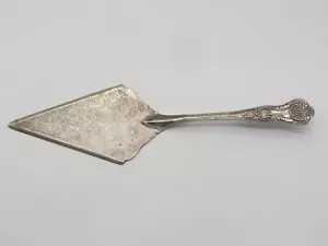 Vintage Classy Etched Cake Lifter Great Decor Silver 11.5" x 3" - Picture 1 of 7