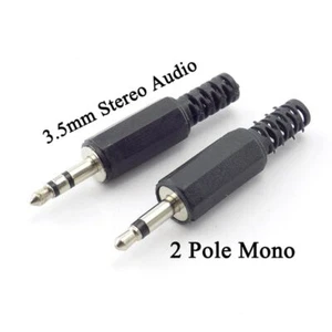 10pcs 3.5mm Headphone Plug Stereo Audio Video Male Plug Jack Adapter Connector - Picture 1 of 8