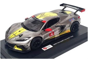 Burago 1/24 Scale 18-28024 - 2020 Chevrolet Corvette C8.R #4 - Yellow/Silver - Bild 1 von 5