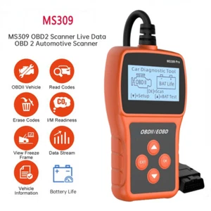MS309 OBD2 Scanner Live Data OBD 2 Automotive Scanner - Picture 1 of 6