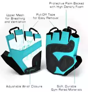 Guantes de ciclismo para mujer Breeze - con cierre de muñeca ajustable - azul marino - Imagen 1 de 5