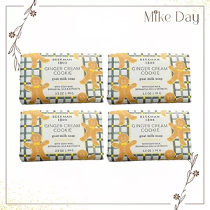 Beekman Ginger Cream Cookie Goat Milk Soap 3.5 OZ x 4 pcs Brand New - Picture 1 of 1